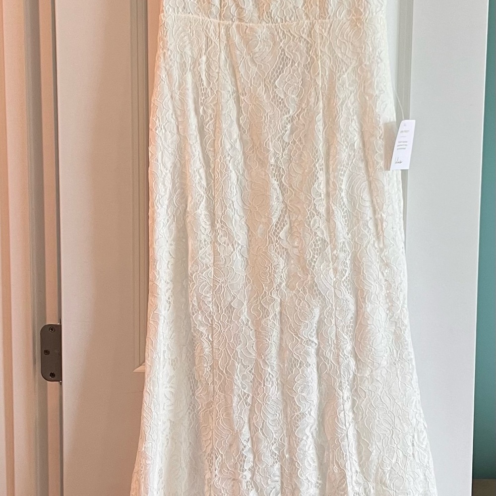 Lulu's Cream Lace Dress